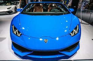 FRANKFURT - SEPT 2015 Lamborghini Huracan LP 610-4 Spyder prese photo