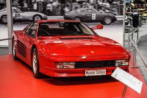 SINSHEIM, GERMANY - MAI 2022 red Ferrari Testarossa sports car photo