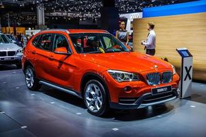 MOSCOW, RUSSIA - AUG 2012 BMW X1 E84 presented as world premiere at the 16th MIAS Moscow International Automobile Salon on August 30, 2012 in Moscow, Russia photo