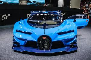 FRANKFURT - SEPT 2015 Bugatti Chiron Vision Gran Turismo presen photo