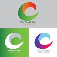 Pixel Letter C Logo Design Template vector
