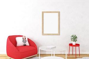 Frame mockup kids room A4 -01 photo