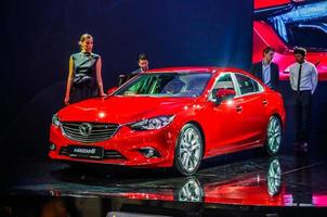 MOSCOW, RUSSIA - AUG 2012 MAZDA 6 3RD GENERATION presented as world premiere at the 16th MIAS Moscow International Automobile Salon on August 30, 2012 in Moscow, Russia photo