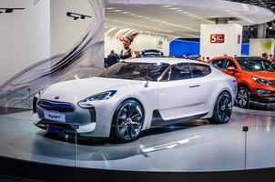 MOSCOW, RUSSIA - AUG 2012 KIA GT CONCEPT presented as world premiere at the 16th MIAS Moscow International Automobile Salon on August 30, 2012 in Moscow, Russia photo