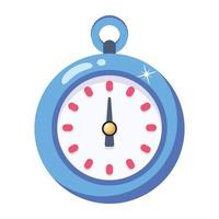 An icon of stopwatch flat vector