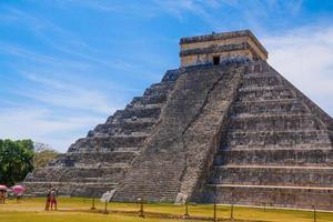 Temple Pyramid of Kukulcan El Castillo, Chichen Itza, Yucatan, Mexico, Maya civilization photo