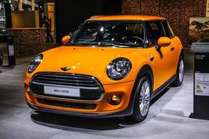 FRANKFURT - SEPT 2015 Mini Cooper 3 Door presented at IAA Inter photo