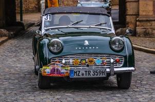 FULDA, GERMANY - MAY 2013 Triumph TR3 sports cabrio roadster re photo