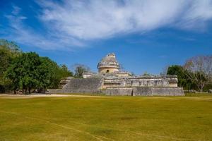 Ruins of El Caracol observatory temple, Chichen Itza, Yucatan, Mexico, Maya civilization photo