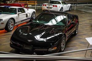 sinsheim, alemania - mai 2022 cupé negro chevrolet corvette c5 z06 foto