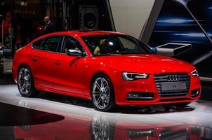 MOSCOW, RUSSIA - AUG 2012 AUDI S5 SPORTBACK presented as world premiere at the 16th MIAS Moscow International Automobile Salon on August 30, 2012 in Moscow, Russia photo