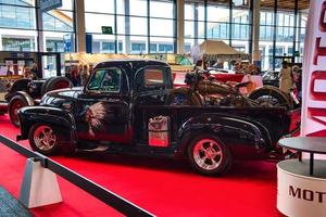 FRIEDRICHSHAFEN - MAY 2019 black CHEVROLET 3100 1954 pickup at Motorworld Classics Bodensee on May 11, 2019 in Friedrichshafen, Germany photo