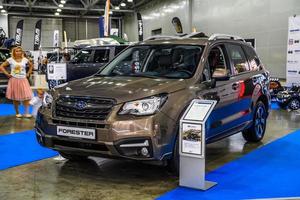 MOSCOW - AUG 2016 Subaru Forester presented at MIAS Moscow International Automobile Salon on August 20, 2016 in Moscow, Russia photo