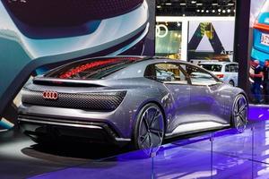 FRANKFURT, GERMANY - SEPT 2019 silver AUDI AI CON AICON - electric coupe car concept study, IAA International Motor Show Auto Exhibtion photo