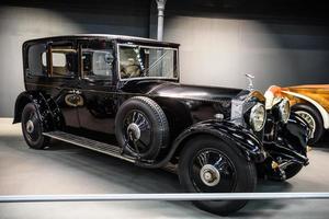 sinsheim, alemania - mayo 2022 negro rolls-royce phantom ii 2 1934 foto