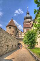 scherenbergtor en el castillo de la fortaleza de marienberg, wurzburg, bayern foto