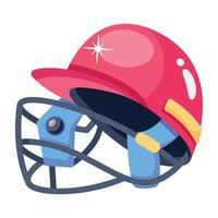 A colorful flat vector of helmet