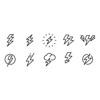 Thunder Icon Vector Art, Icons, and Graphics for Free Download