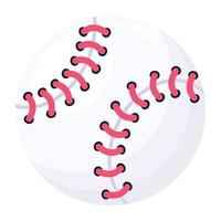 Modern flat icon of baseball vector