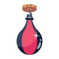 A boxing bag flat icon download vector