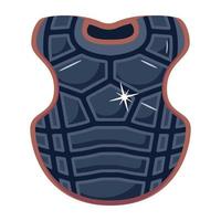 A fighter vest flat icon vector