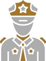 Security Guard Icon Style vector