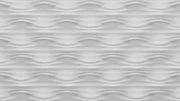 White wave pattern stands out on the background, horizontal wave wall texture. interior wallpaper , 3d illustration. photo