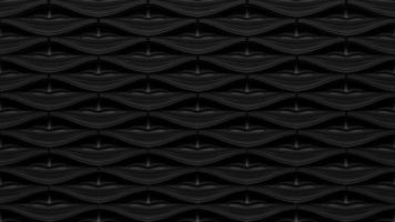 Luxury black high and low gradients wall uniqueness on background , With wavy emboss pattern, 3D Illustration. photo