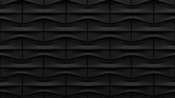 Luxury black high and low gradients wall on background , With geometric pattern, 3D Illustration. photo