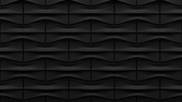 Luxury black high and low gradients wall on background , With geometric pattern, 3D Illustration. photo