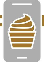 Mobile Food Icon Style vector