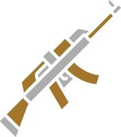 estilo de icono de rifle vector