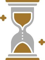 estilo de icono de reloj de arena vector