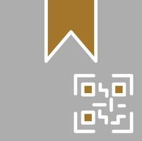 Package QR Code Icon Style vector