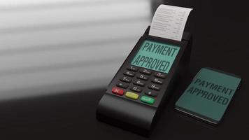 Credit Card Terminals 3d rendering image. photo