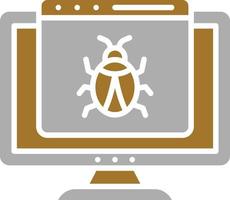 Computer Bug Icon Style vector