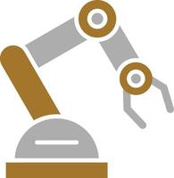 Mechanical Arm Icon Style vector