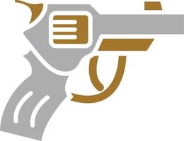 estilo de icono de revólver vector