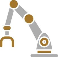 Robotic Arm Icon Style vector