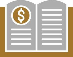 Accounting Book Icon Style vector