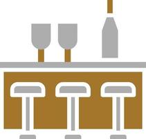 Bar Counter Icon Style vector