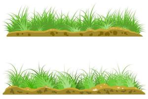 grass soil. grass landscape vector