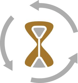Time Loop Icon Style vector