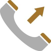 Outgoing Call Icon Style vector