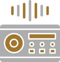 estilo de icono de sistema de audio vector