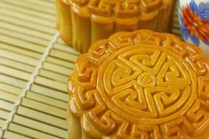 imagen de pastel de luna chino para el festival mooncake. foto