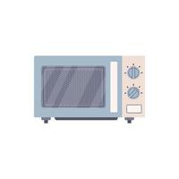 Microwave oven flat design style isolated on white background vector illustration