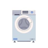 Washing machine flat design style isolated on white background vector illustration