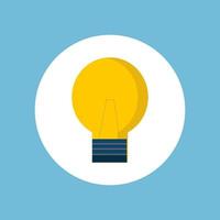 icon of tips or ideas in the form of a light bulb vector