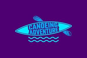Canoeing Adventure Logo Template suitable for business, association, product, etc vector